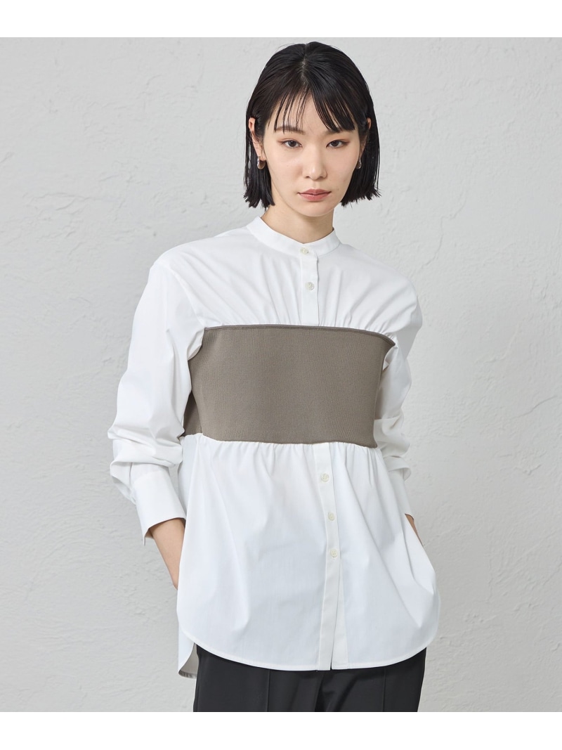 【SALE／30%OFF】【1枚で着映える】ビスチェコンビブラウス CAST: キャスト コロン トップス シャツ・ブラウス ブラック ベージュ【RBA_E】【送料無料】[ Fashion]｜CAST： 14,553円