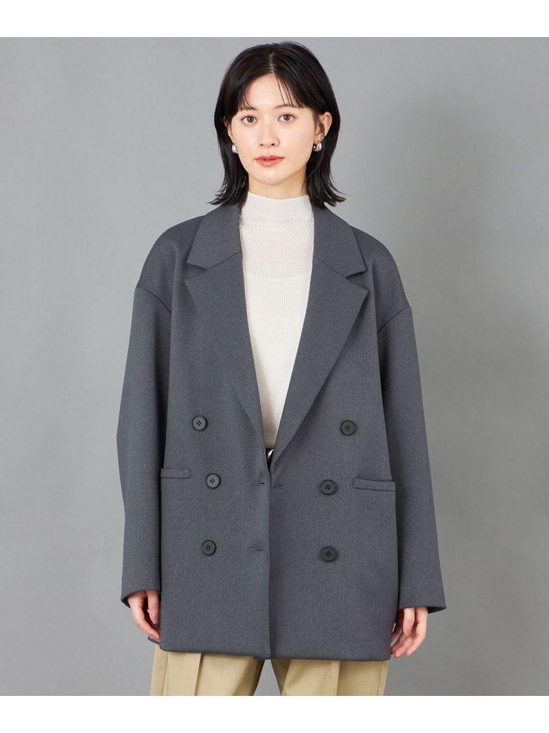 【SALE／40%OFF】【CAST COLON】ボンディングオーバーサイズジャケット CAST: キャスト コロン ジャケット・アウター その他のジャケット・アウター グレー ベージュ【RBA_E】【送料無料】[ Fashion]