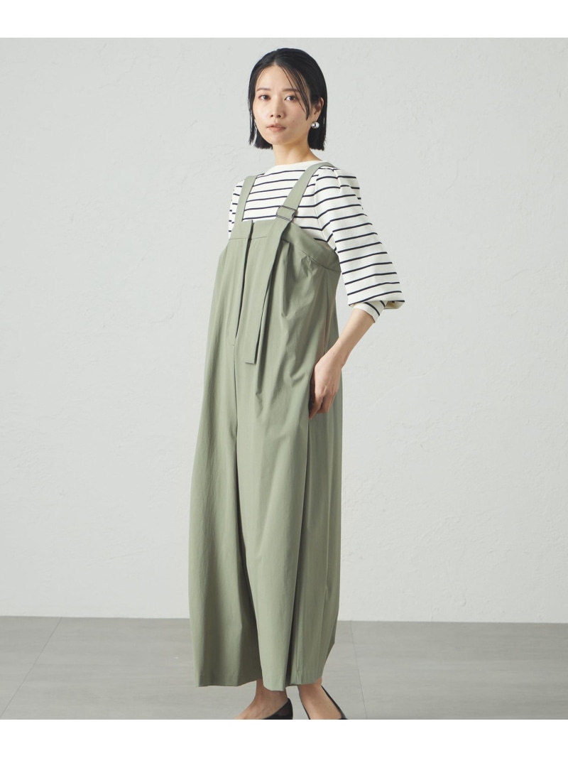 【SALE／30%OFF】【イチオシ/機能性素材】サロペットパンツ CAST: キャスト コロン ワンピース・ドレス その他のワンピース・ドレス ベージュ グリーン ブラック【RBA_E】【送料無料】[ Fashion]