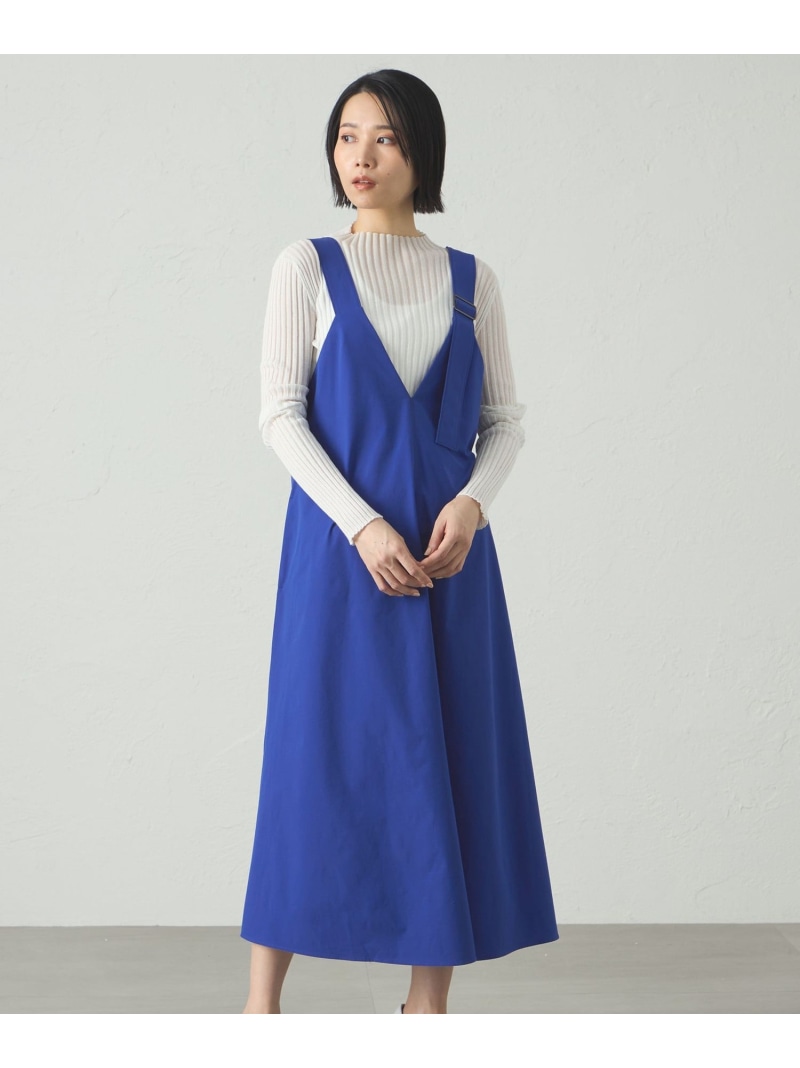 【SALE／33%OFF】雨の日ジャンスカワンピース CAST: キャスト コロン ワンピース・ドレス ワンピース ブルー ネイビー カーキグリーン【RBA_E】【送料無料】[ Fashion]