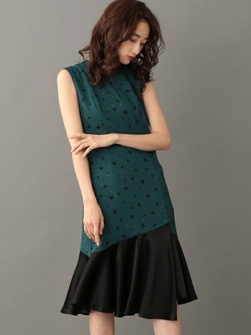 レディースファッション ワンピース 春夏新作 コロン キャスト Cast Sale 50 Off ラメスタードレス ワンピース Fashion ネイビー Rba E 送料無料 Rakuten グリーン シャツワンピース