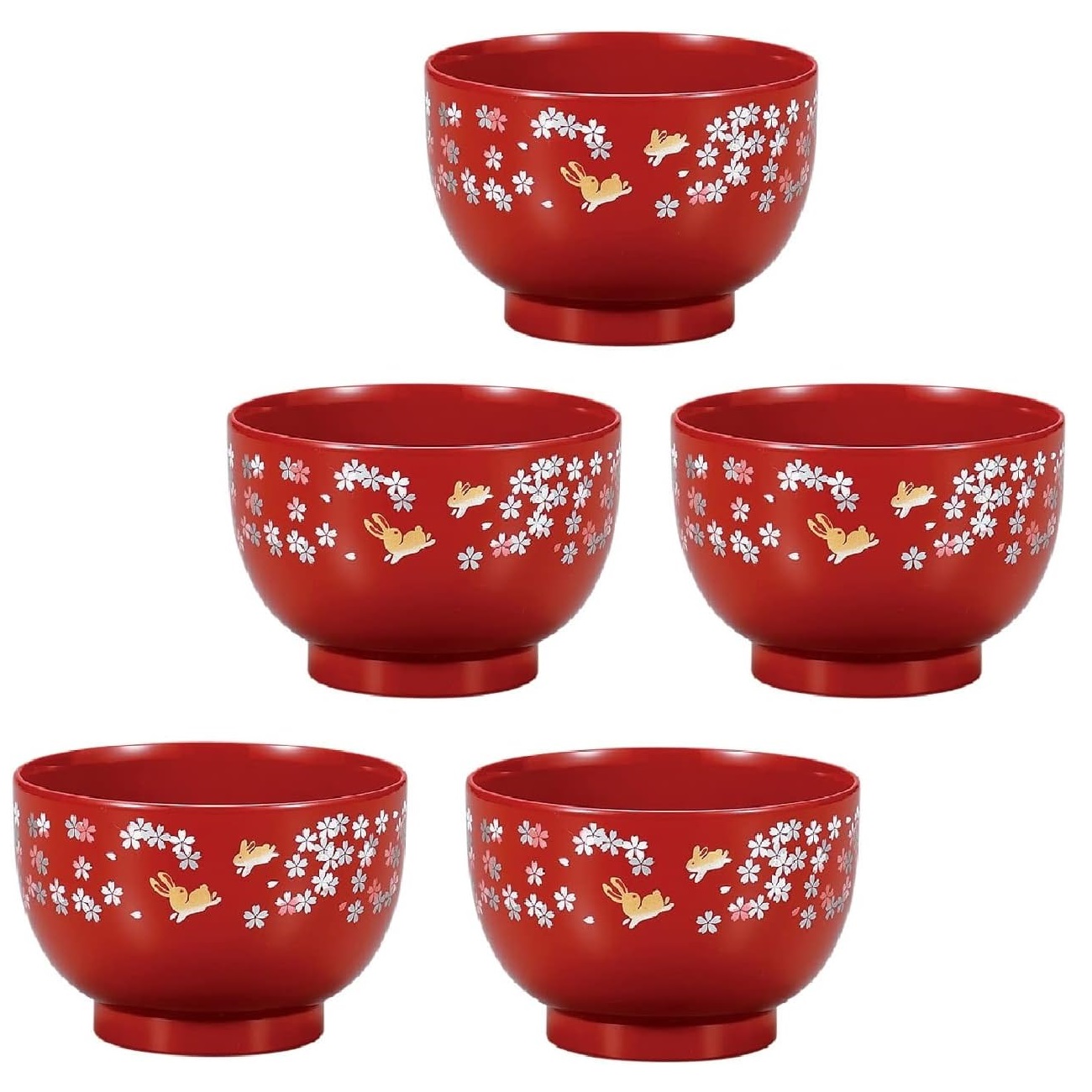 楽天市場】汁椀 月うさぎ 朱/黒山中漆器 山中塗 新生活 新年