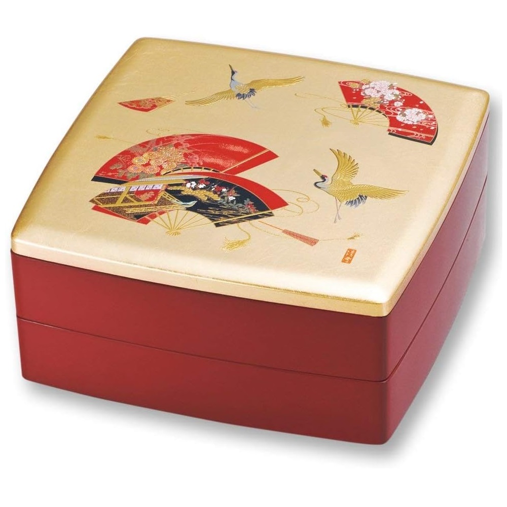 山中漆器 山中塗 宝扇 胴張オードブル(中子付)