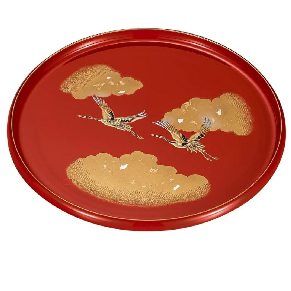 楽天市場】漆器・輪島塗：潤山路盆・6.5寸・奥田志郎《お盆・19.7cm