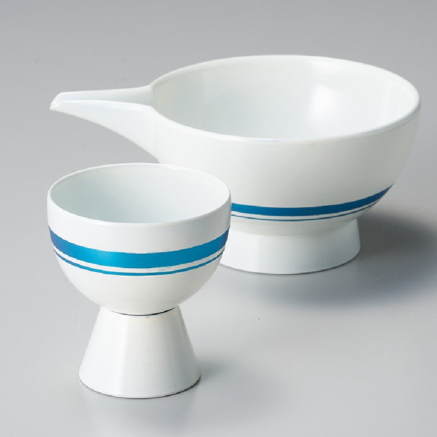 越前漆器 越前塗り 酒器 ほろよいセット (のぞみ塗)片口：約13.0&times;10.0&times;6.1cm・ぐい呑：約φ6.0&times;6.3cm｜虹八-Kohya-