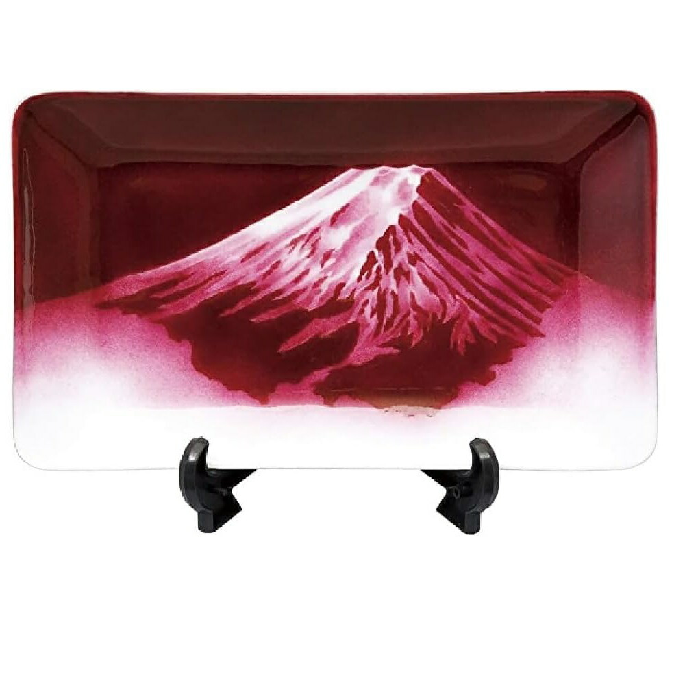 楽天市場】七宝焼 飾皿 44 (縦120mm×横120mm) 赤富士 : 七to八
