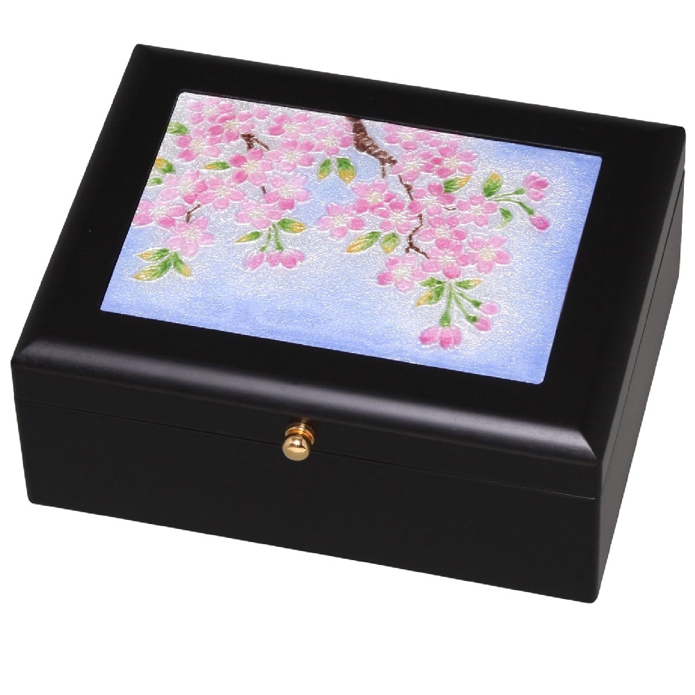 七宝焼 オーバーナイト BOX (小) 桜