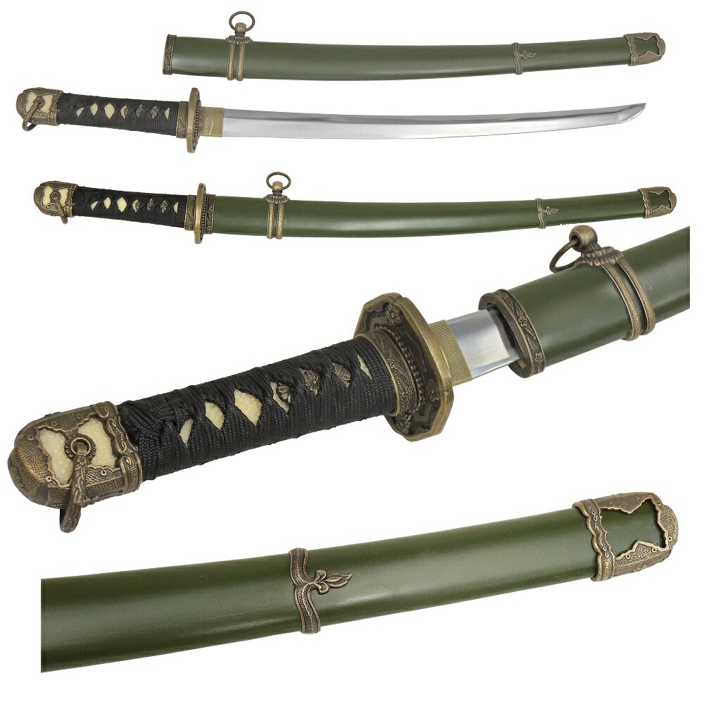 楽天市場】☆尾形刀剣 軍刀 大日本帝国 陸軍 大刀 黒柄 軍緑木鞘 GN-1