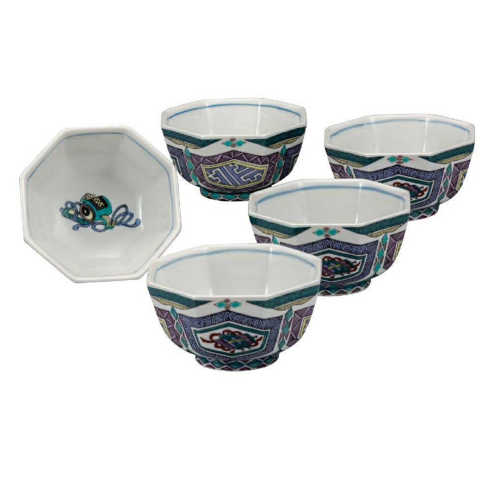 日本の言い慣わし芸術品【九谷焼】3.2号小鉢揃 古九谷風（5客組）