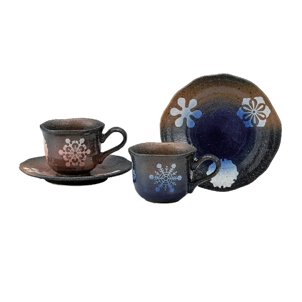 日本の言い慣わし芸術品【九谷焼】ありの実珈琲 雪輪紋様