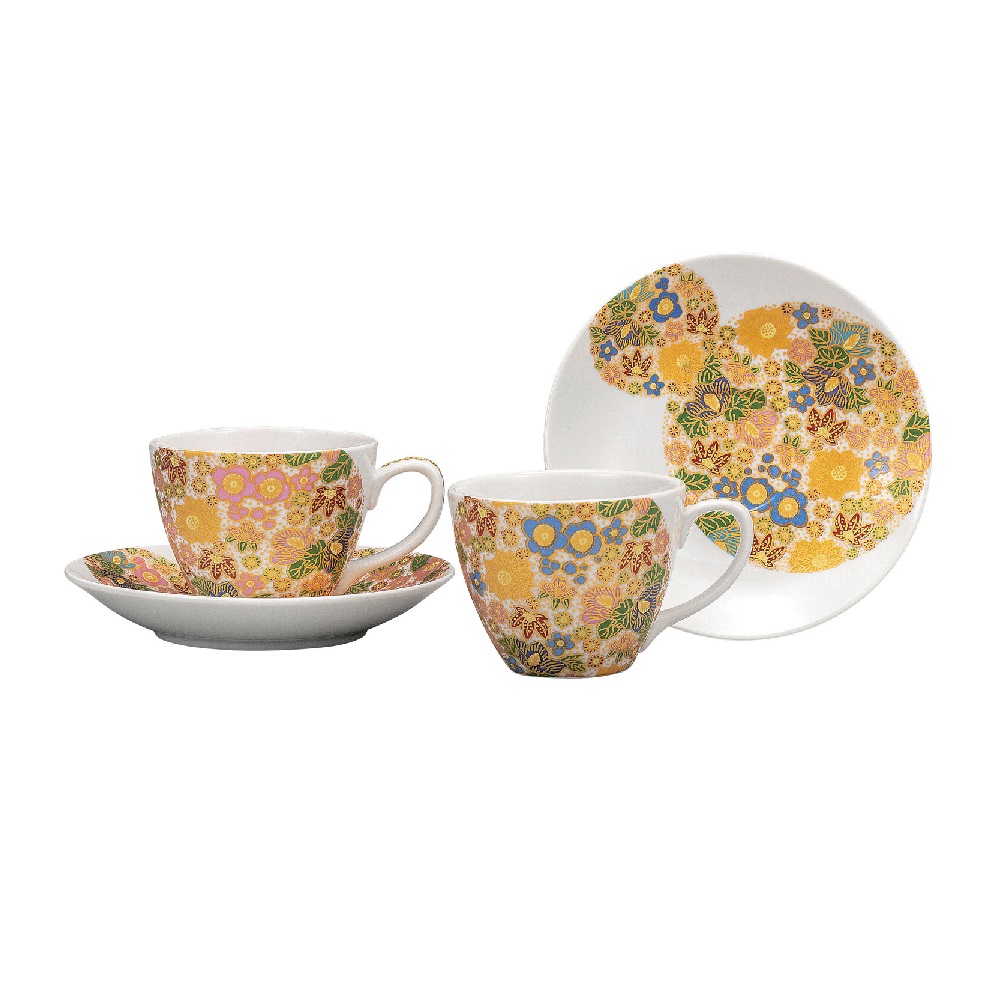 日本の言い慣わし芸術品【九谷焼】ありの実珈琲 花詰