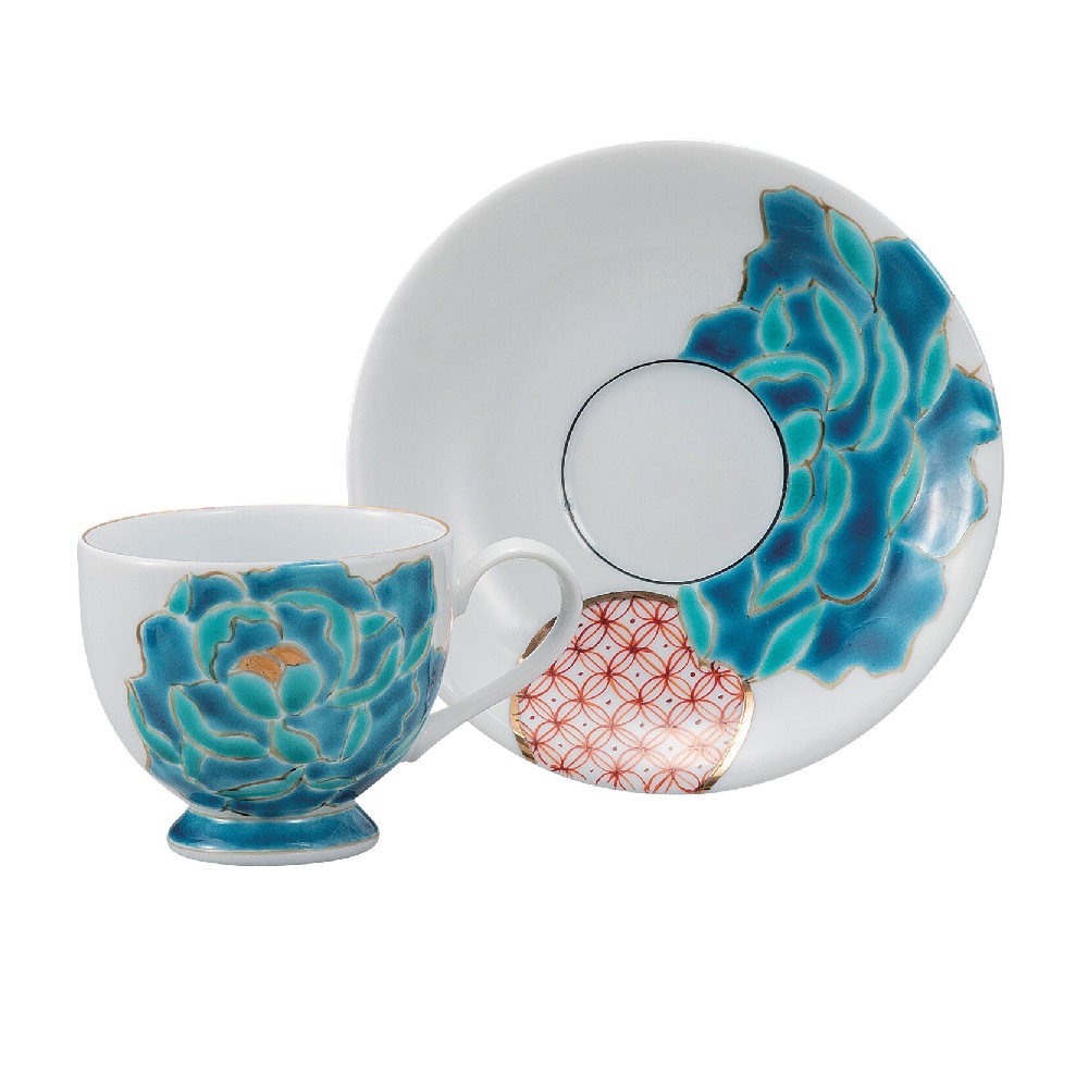 楽天市場】吉田美統【人間国宝】九谷焼コーヒー碗皿（カップ＆ソーサー