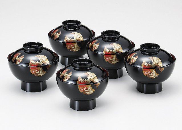 楽天市場】【宮内庁御用達 漆器 山田平安堂】睦椀（夫婦椀） 若松