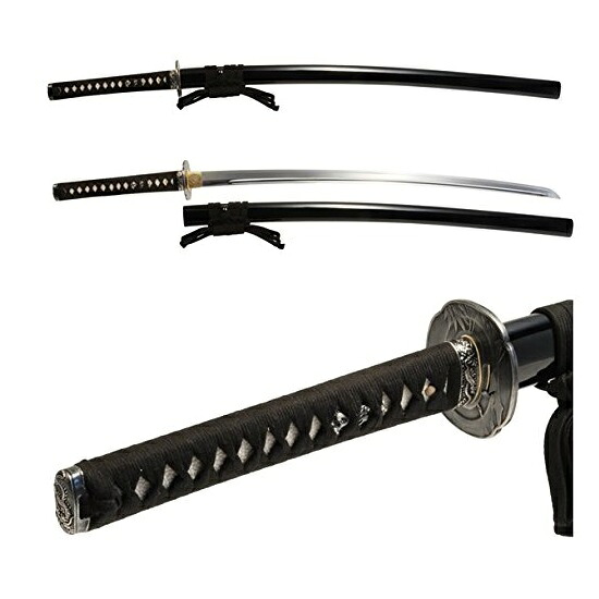 模造刀剣 旗本三男坊拵 新之助 ハバキに葵紋を施し、将軍仕様の居合刀 サイズ(約)全長 105cm 刃渡 74cm 柄長 25.5cm 総重量 1,120g 鞘払 850g 刀身超硬質軽量合金 樋入刀身 刃紋直刃二重刃紋|虹八-Kohya-