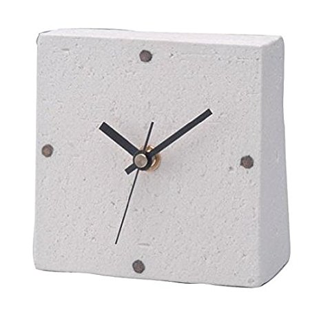 信楽焼 和be 置時計 ドット サイズ:11.5×5.5×高さ11.5cm