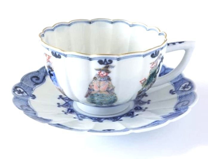 日本の伝統工芸品【九谷焼】山本長左 宮内庁御用達 コーヒー碗皿・カップ＆ソーサー　異邦人＜九谷焼 和食器 人気 ギフト セット 贈り物 結婚祝い/内祝い/お返し/敬老の日/父の日/母の日＞｜虹八-Kohya- 38,870円