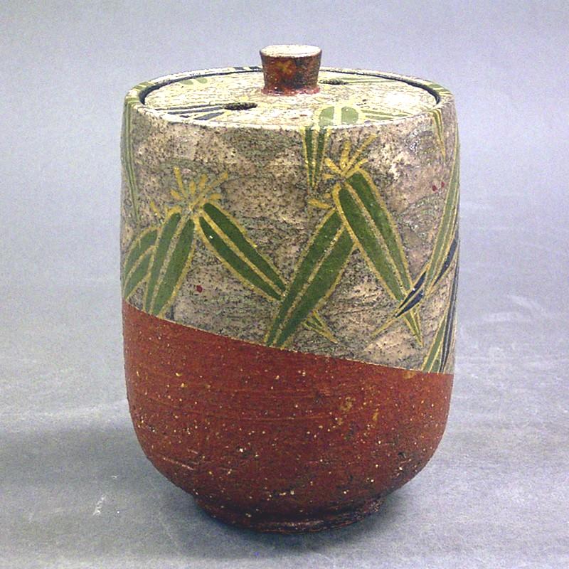 日本の言い慣わし芸術品【九谷焼】日本芸術会正会員・言い慣わし芸術士・谷敷正人 4号香炉 竹波文