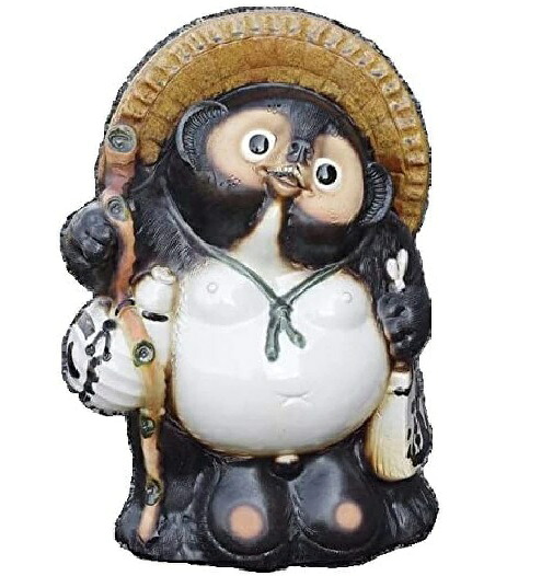 信楽焼 福ひねり狸 20号|虹八-Kohya-