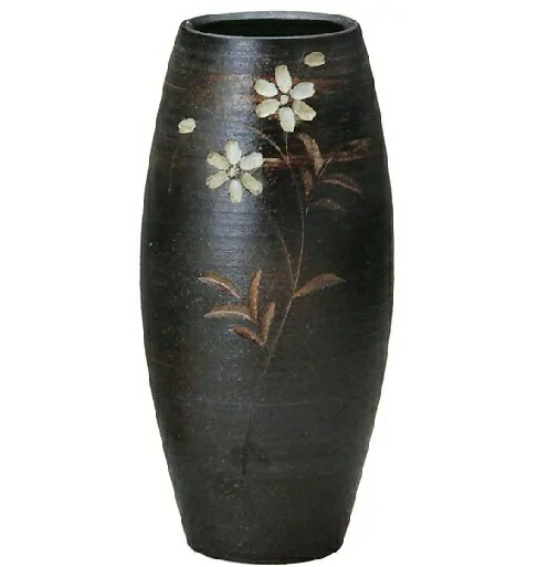 楽天市場】信楽焼きの「金彩花彫花瓶」 伝統工芸品 しがらき 信楽焼