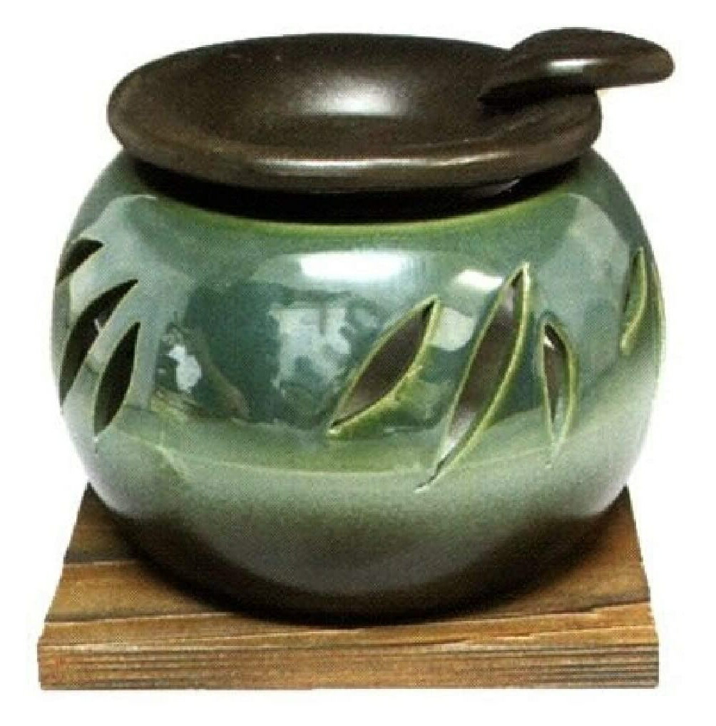 九谷焼　豆香炉花園 九谷焼 豆香炉花園 3.5号香炉 本金花詰/真山