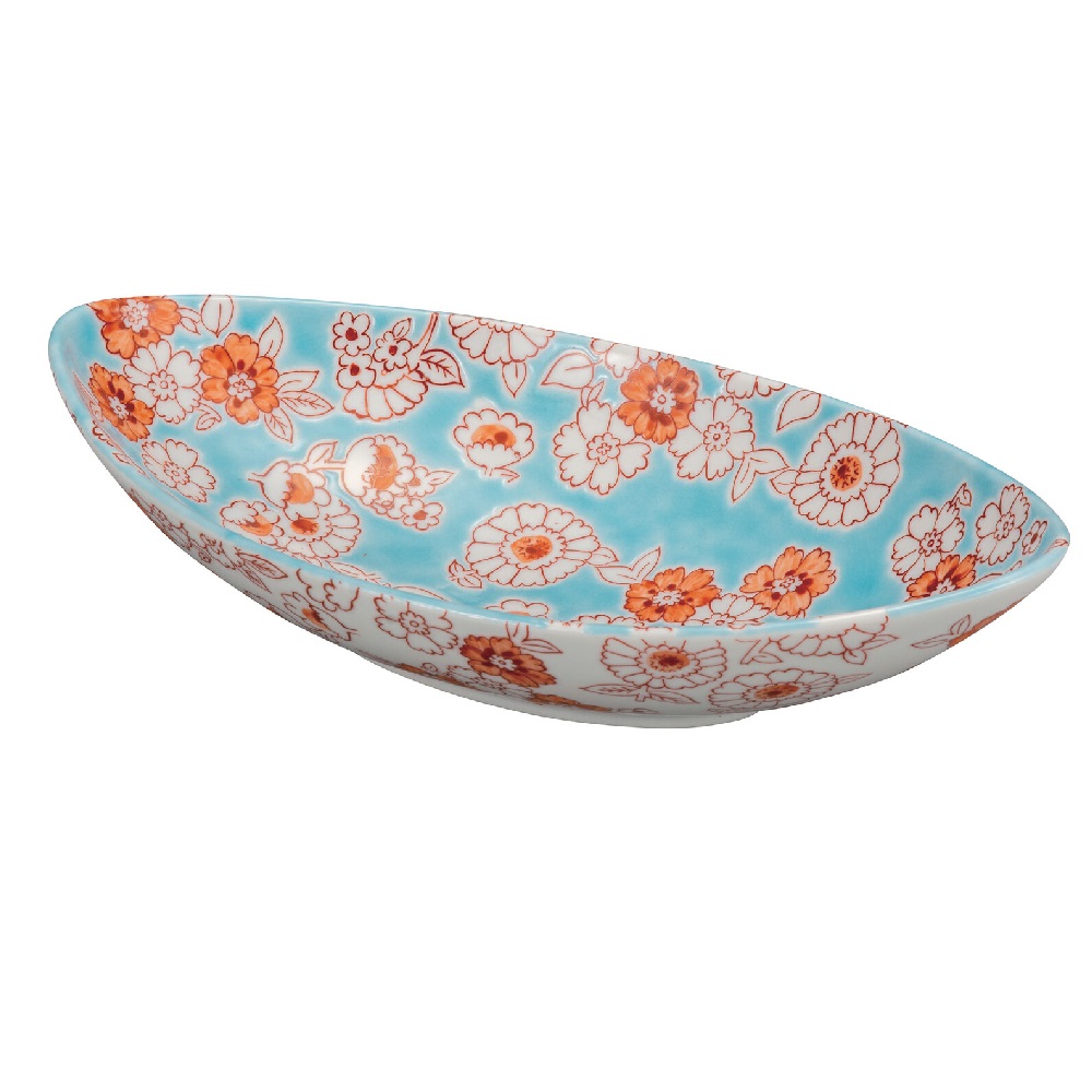日本の伝統工芸品【九谷焼】8.5号鉢 フラワーシャワー|虹八-Kohya-