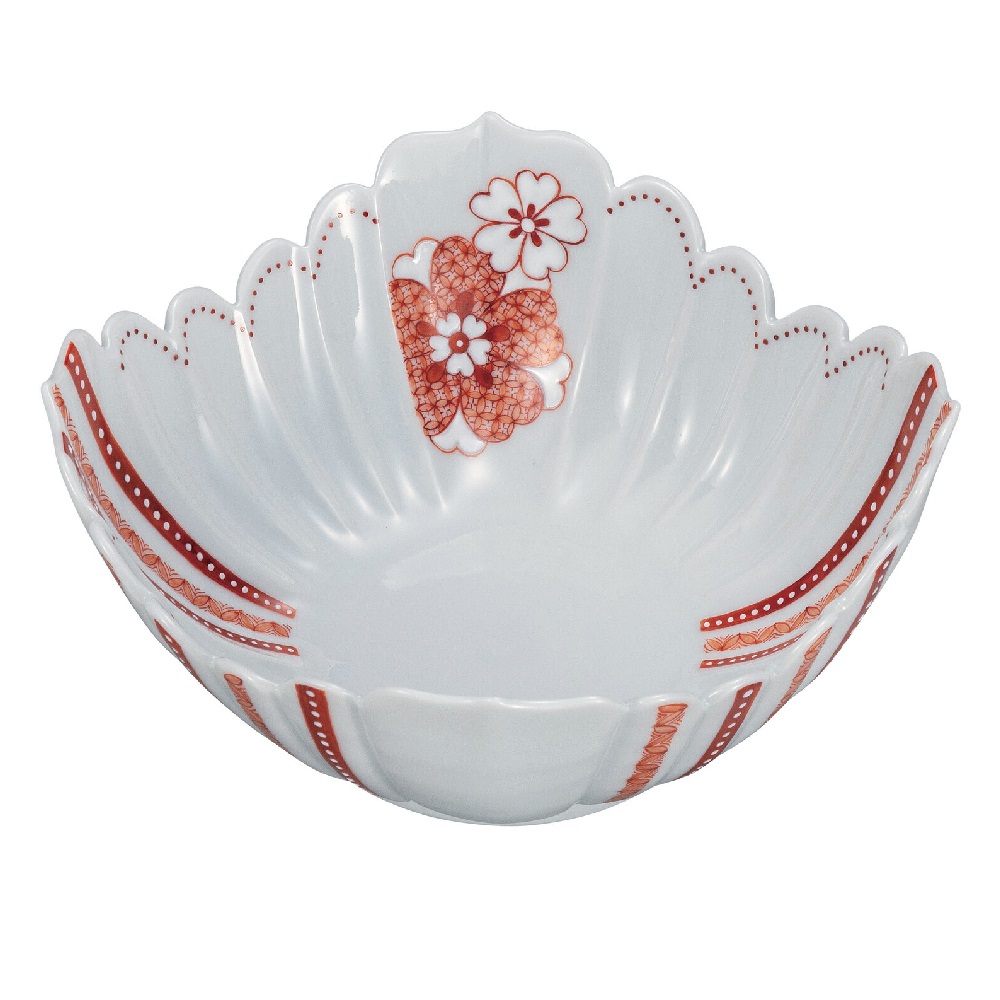 日本の言い慣わし芸術品【九谷焼】6号鉢 花小紋 中本恵海