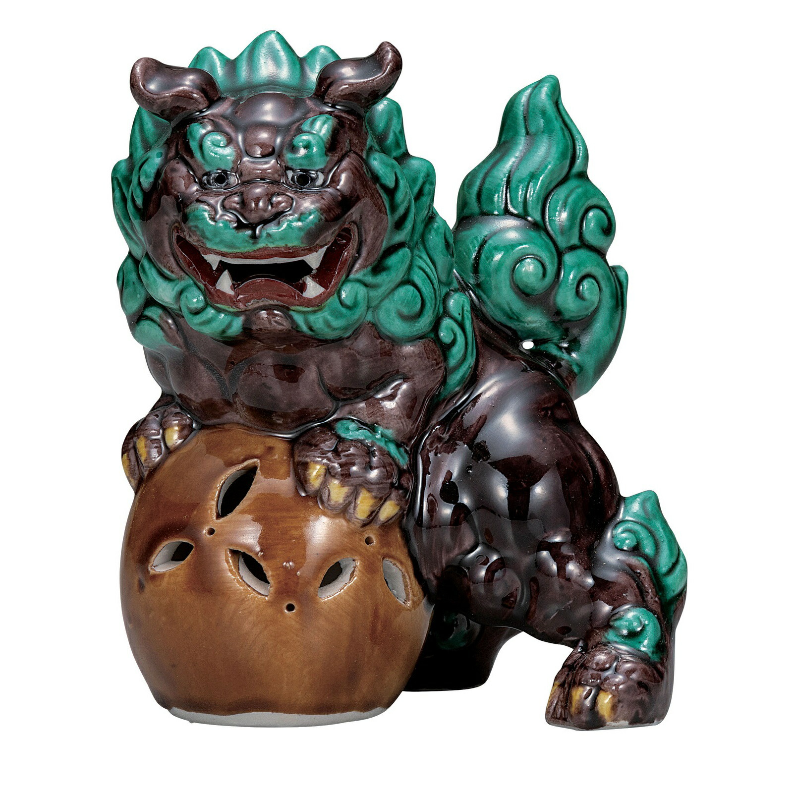 【九谷焼】座観音　青磁　縁起置物　高さ31㎝ 10号 九谷焼】座観音 青磁 縁起置物 高さ31㎝ 10号 Yahoo