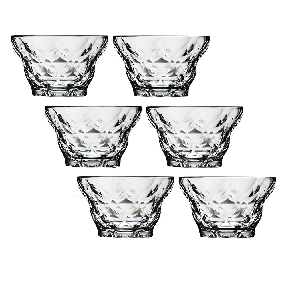 【6客組】Arc International(アルコロック) マエヴァ デザート350 ダイヤモンド(350ml) デザート・パフェ・アイスクリーム・サンデーグラス※夏季はかき氷用としても
