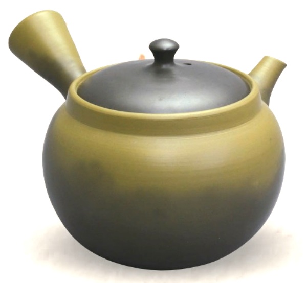 常滑焼急須　白山　緑泥窯変急須　150ml　(セラメッシュ/陶茶こし)