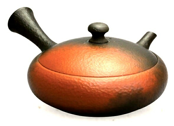 常滑焼 急須 7-155 弘二 15号 朱泥平丸急須 270ml 陶茶こし 上級煎茶用 日本製 箱入り T1259 常滑焼 急須 朱泥の通販