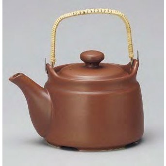 常滑焼【薬用土瓶】 茶 耐熱土瓶 山源作 直火OKです。|虹八-Kohya-
