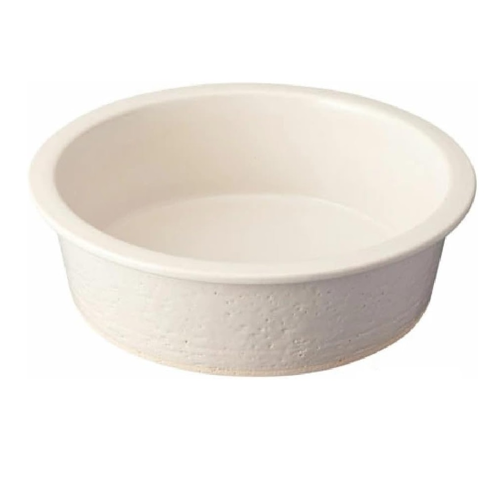 信楽焼 Hangout Grillpan 直火・レンジ・オーブンOK！のグリルパン (white )大