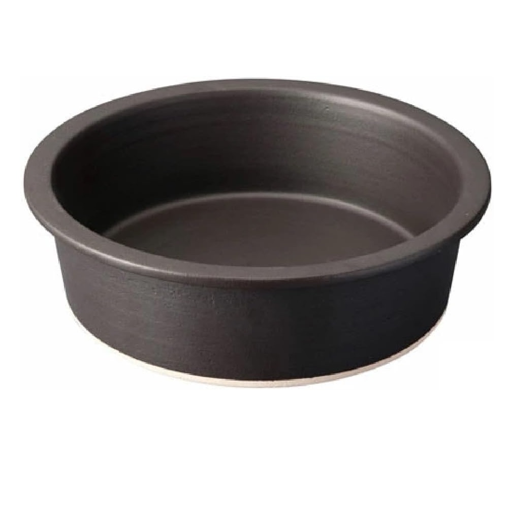 信楽焼 Hangout Grillpan 直火・レンジ・オーブンOK！のグリルパン (black )大｜虹八-Kohya-