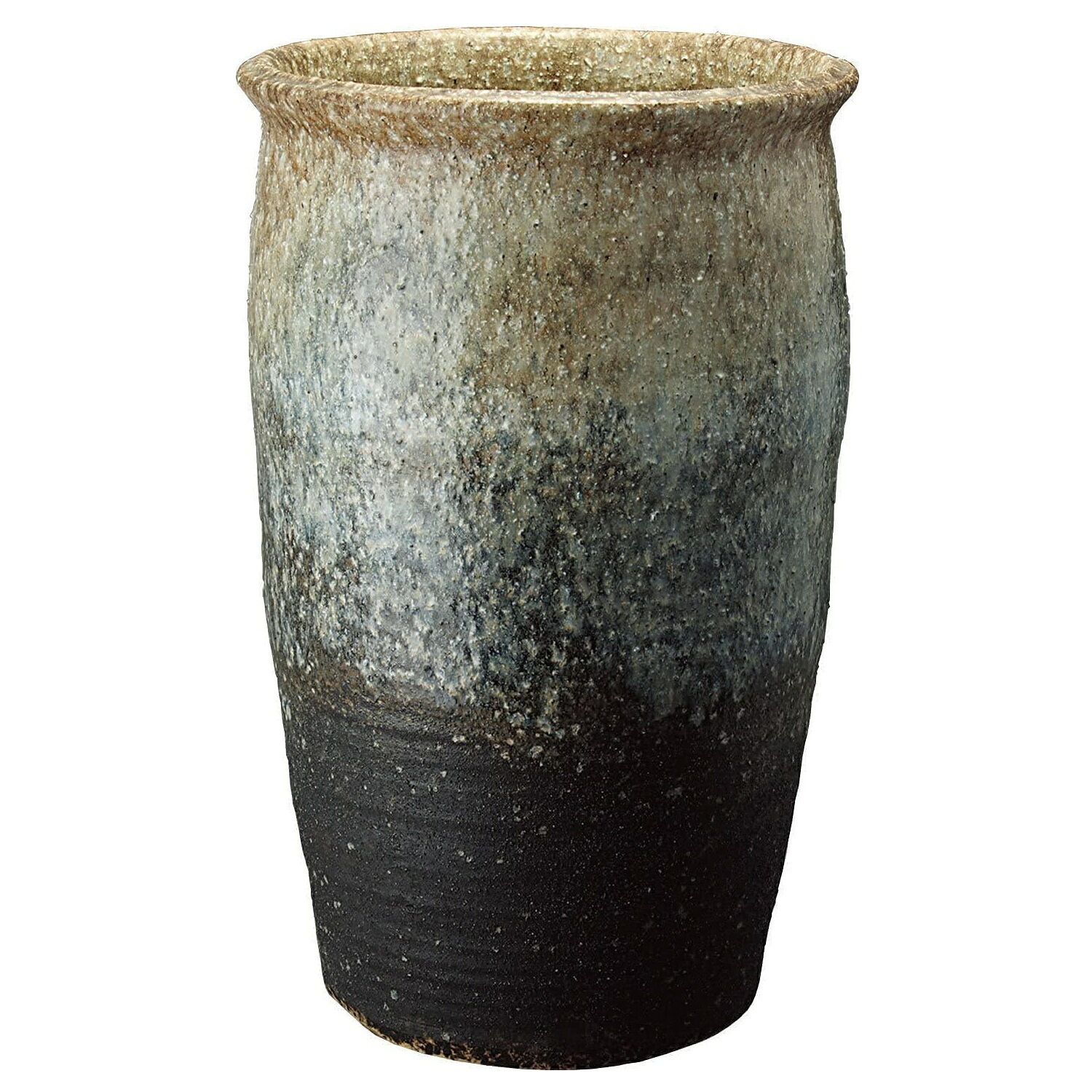 信楽焼 傘立 (白窯変口広)