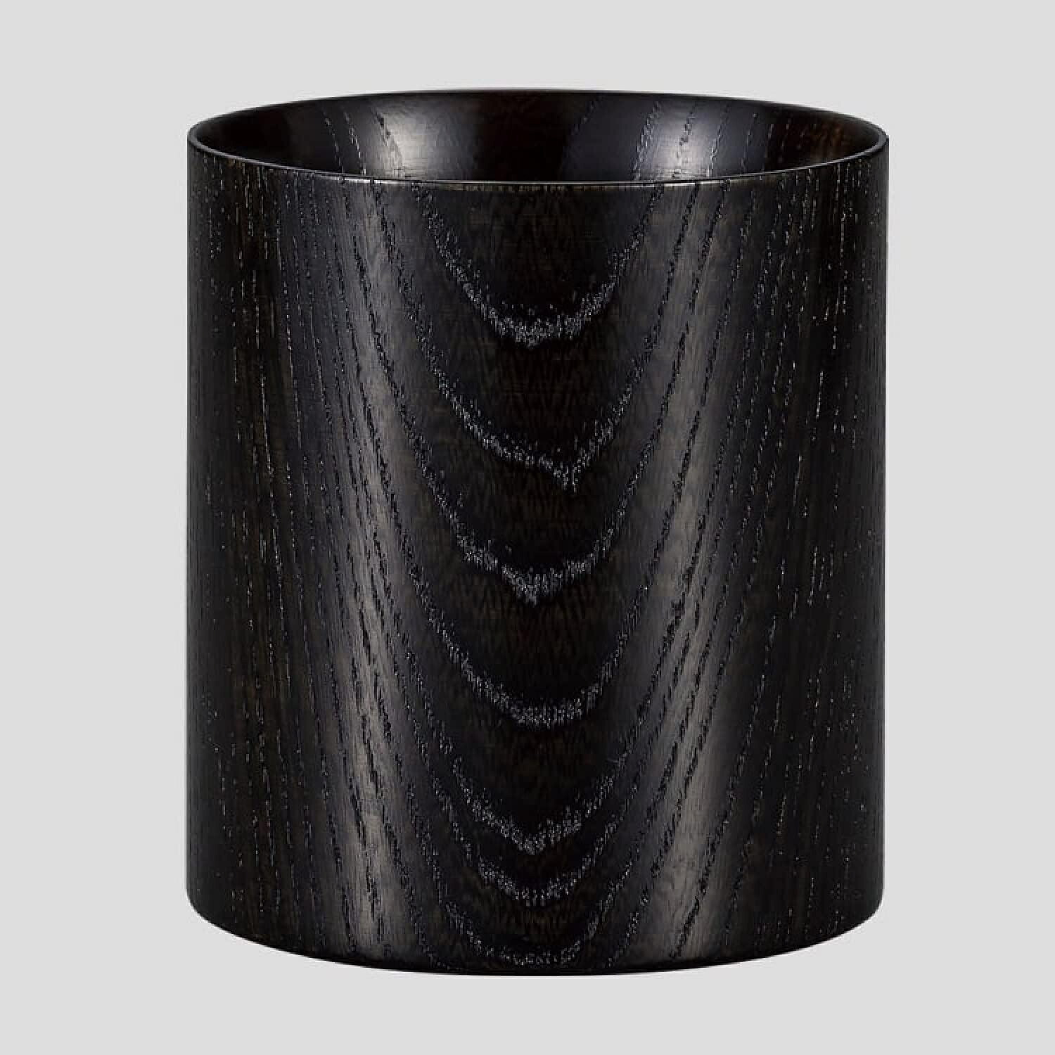 山中塗師細工 木製塗師細工 欅 Mug Cup  (黒いこと)