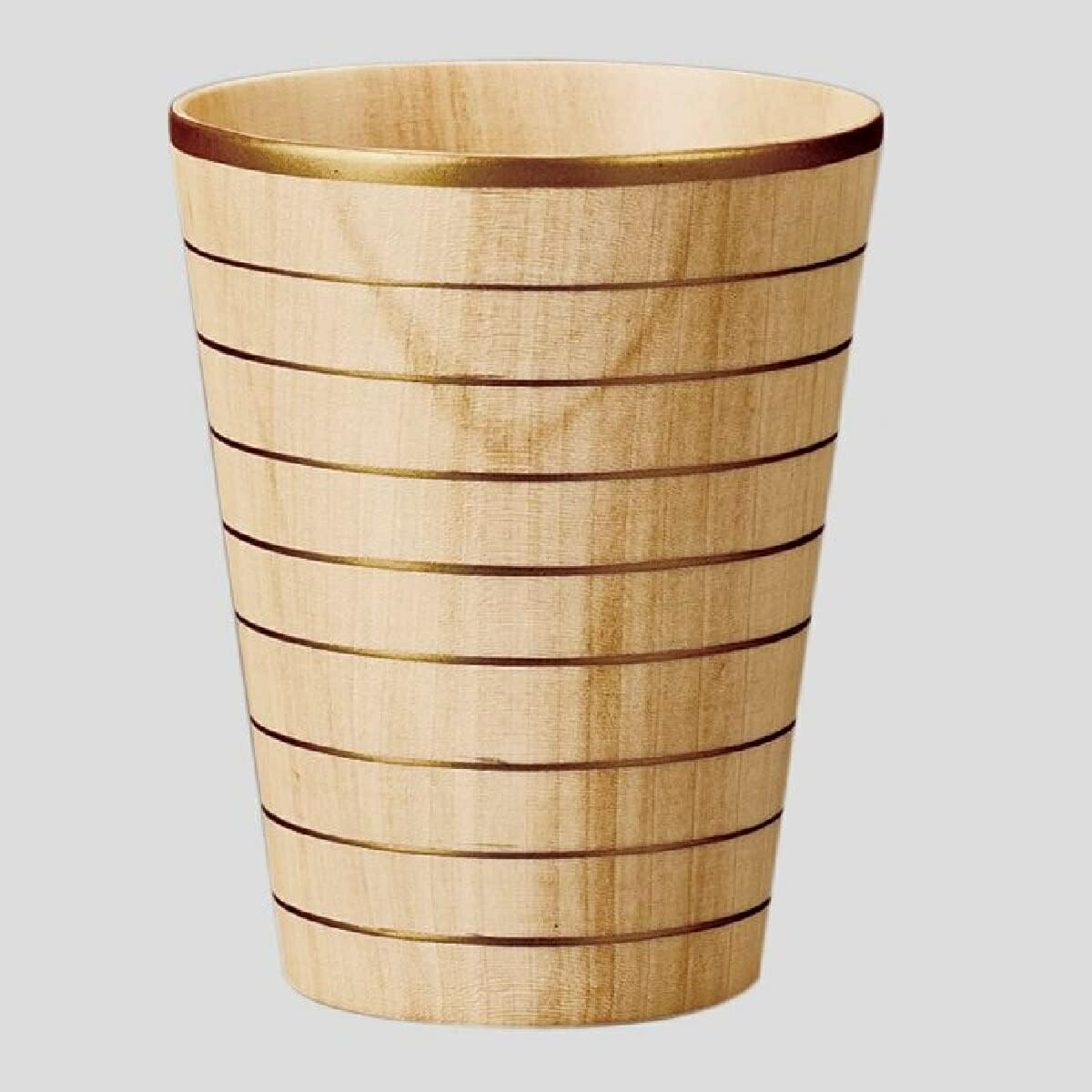 山中塗師細工 木製塗師細工 しっとり優勝杯 金線（L） (ST自然的)