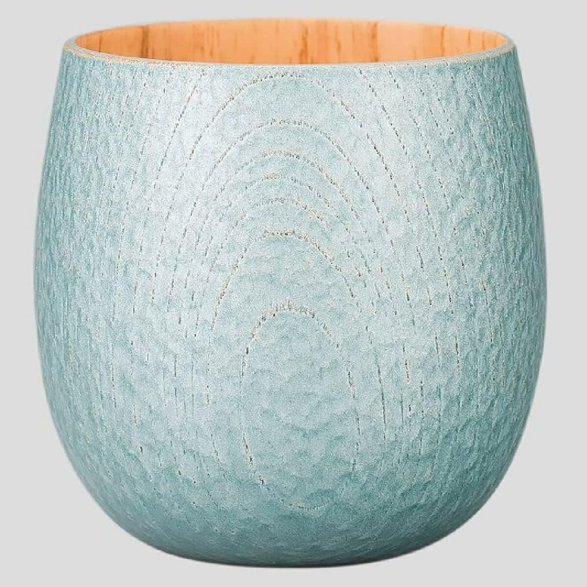 山中漆器 欅　たまゆらカップ　グリーンパールナチュラル画像