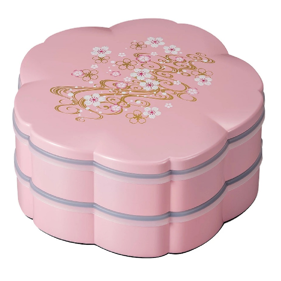 山中塗師細工 山中塗 桜オードブル 桜川 サクラ色 7.5号