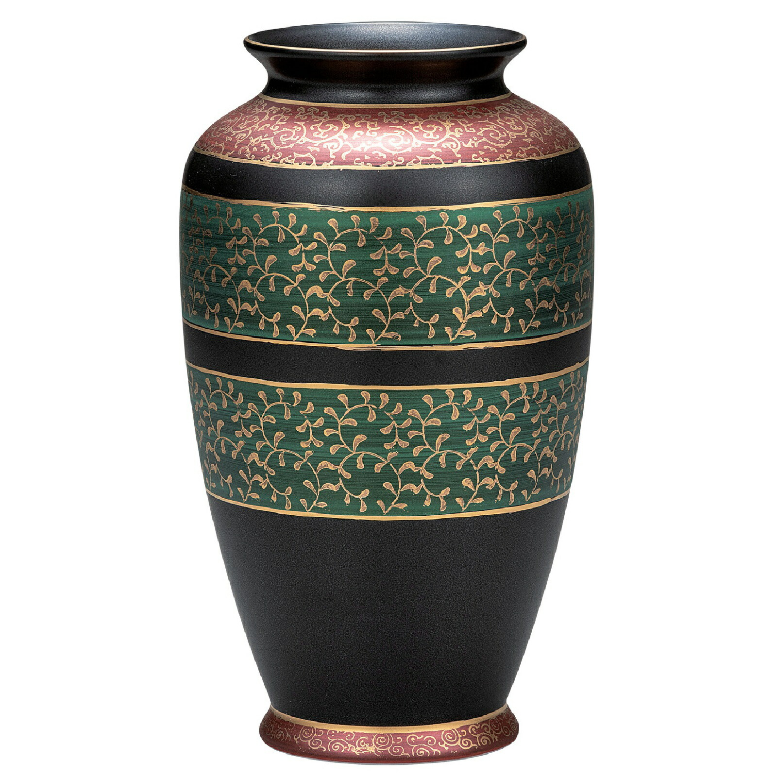 九谷焼 8号 花瓶 銀彩さくら 九谷焼 8号 花瓶 銀彩さくら