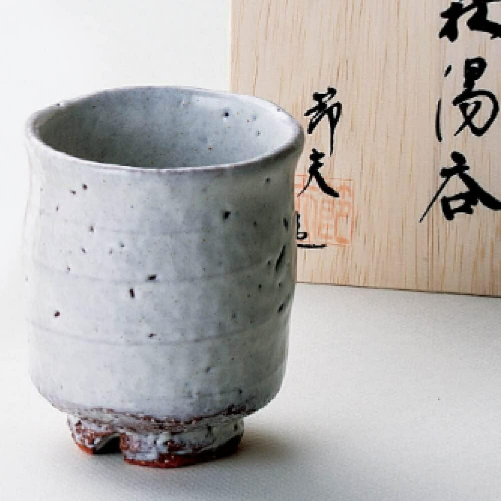 楽天市場】永岡定夫 作 郷川窯 萩焼湯呑み（木箱入り） un100-1