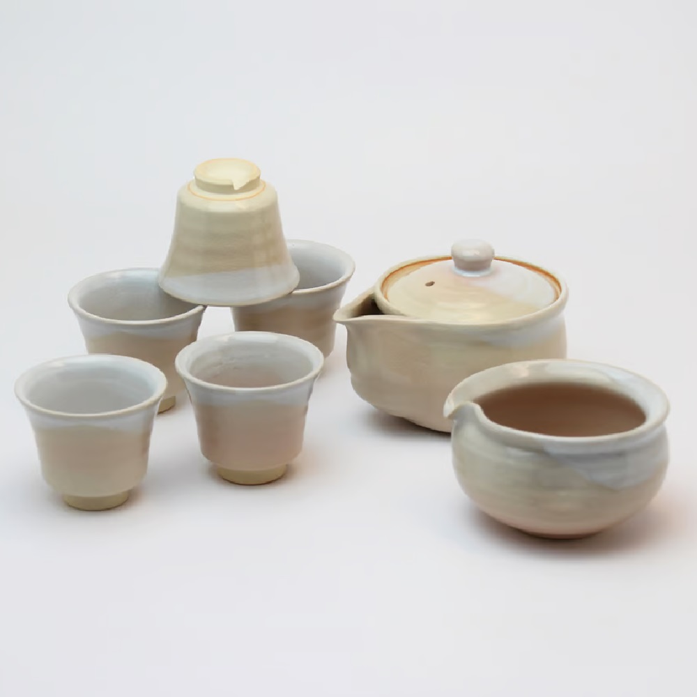 萩焼の大きな横手急須 田原陶兵衛 箱無 昭和初期 煎茶道具 宝瓶 萩焼の大きな横手急須 田原陶兵衛 箱無 昭和初期 煎茶道具 宝瓶