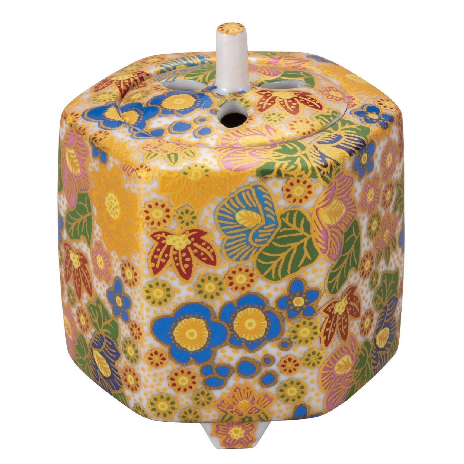 九谷焼香炉 楽天市場】九谷焼 香炉 赤絵細描宝尽くし文 福島礼子 : 九谷焼