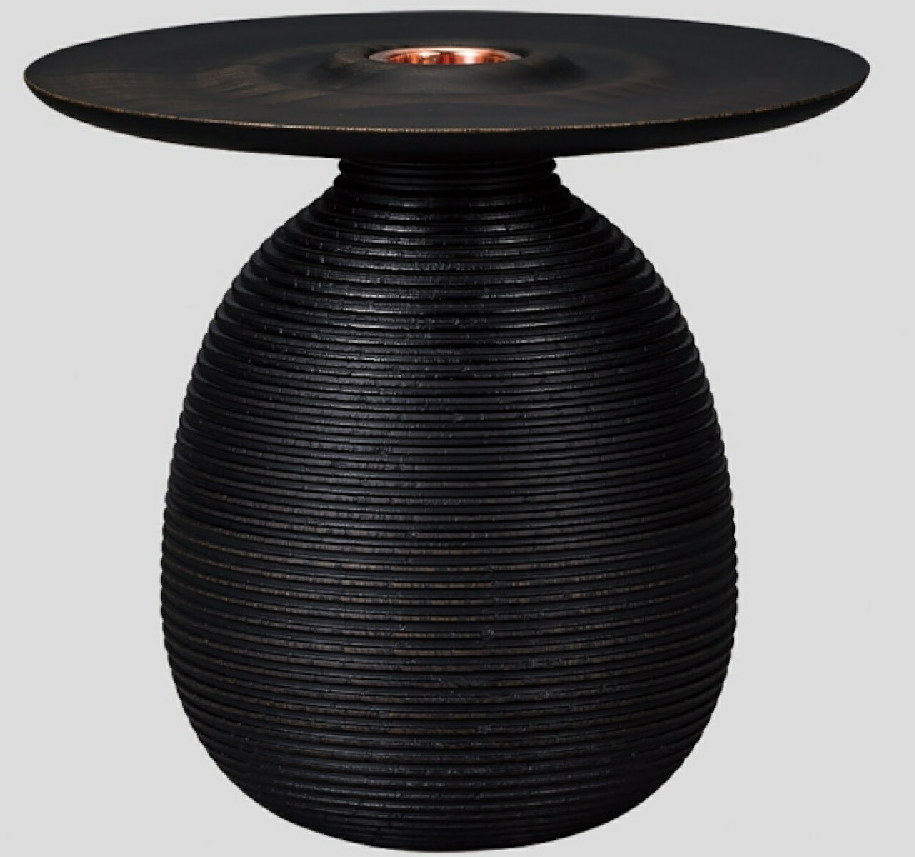 山中漆器 山中塗 花生　MUSUBI　水　black