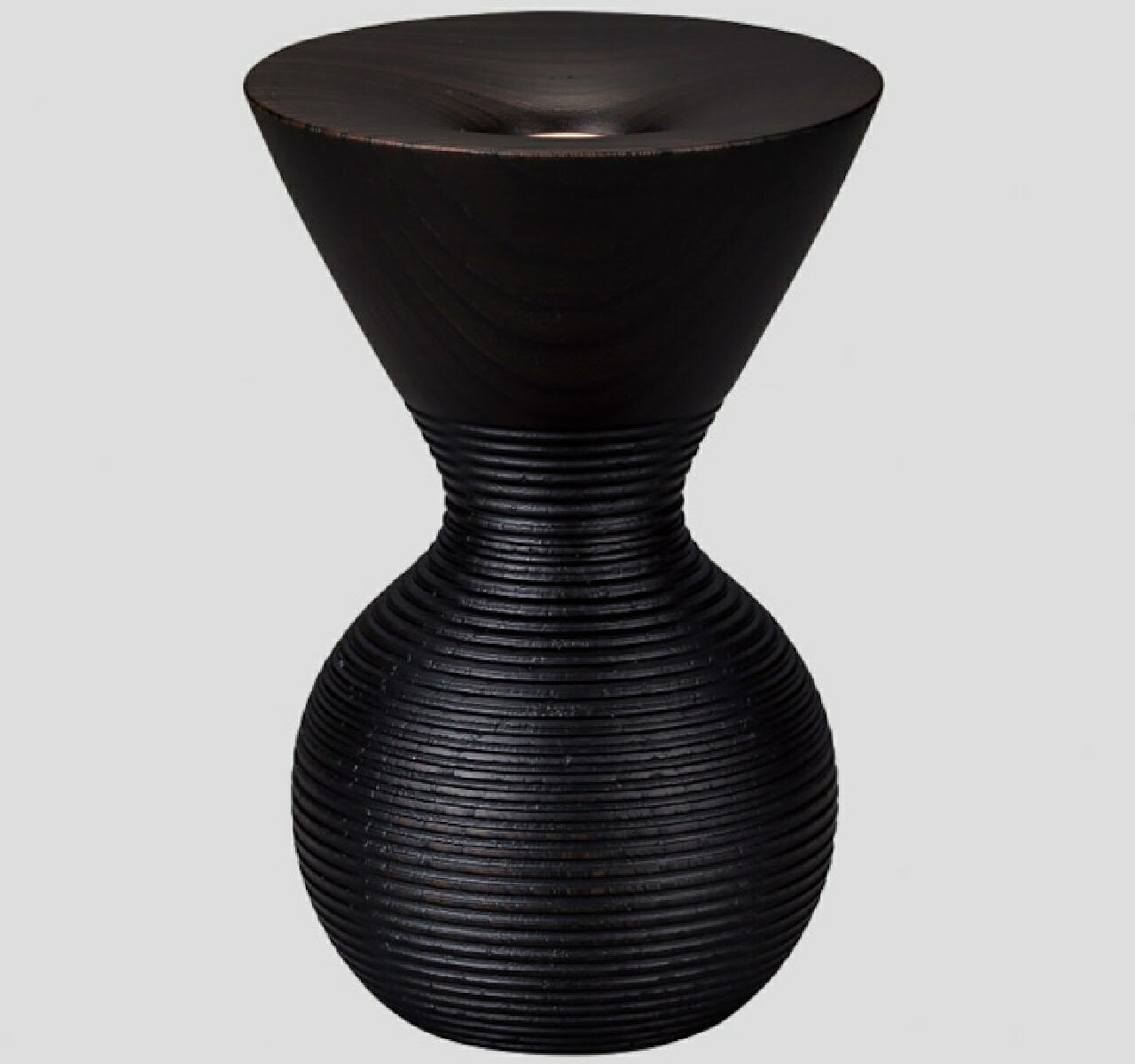 山中漆器 山中塗 花生 MUSUBI 太陽 black