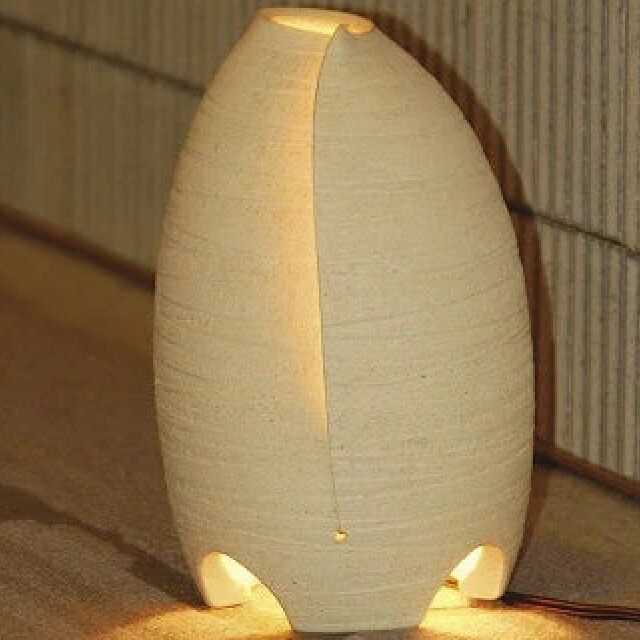 陶照明（信楽焼）さくら