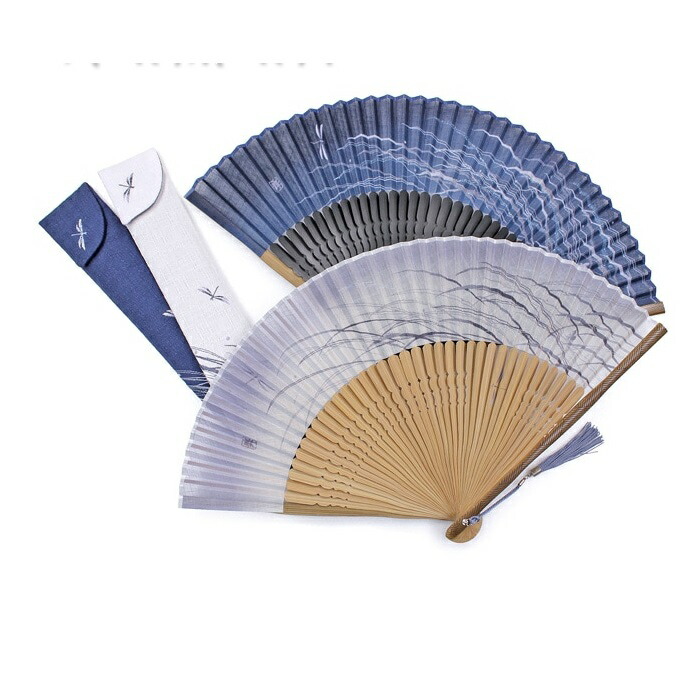 【男性用扇子】夏霞／なつがすみ（扇子袋付き・桐箱入り） 9,856円