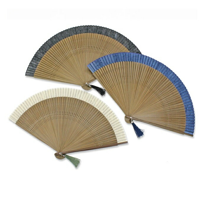 【男性用扇子】六十間・玄／げん（扇子袋付き・桐箱入り）｜虹八-Kohya-