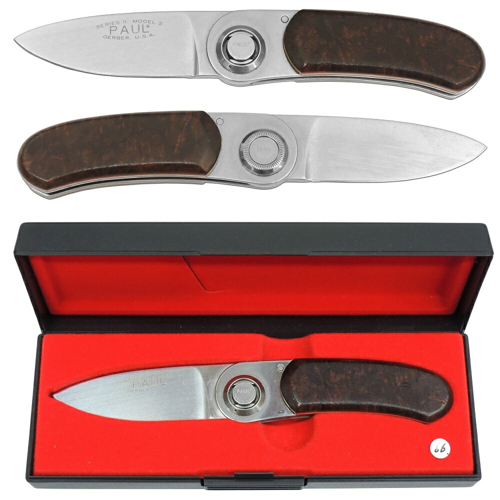 オールドガーバーナイフ OLD GERBER KNIVES OG66 極点九寸五分 白木根コブ 1996年製