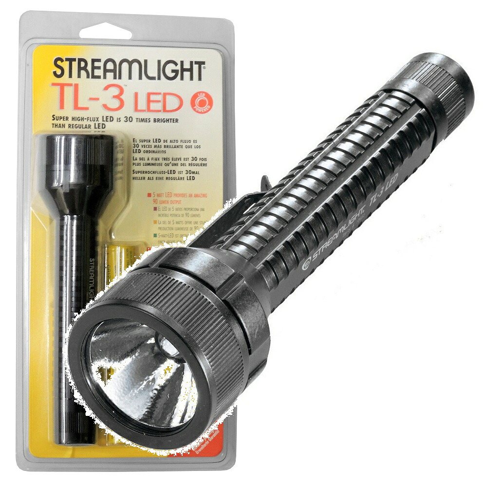 流れともし火 STREAMLIGHT 88106 TASKタクティカルライト TL-3LED 黒いこと