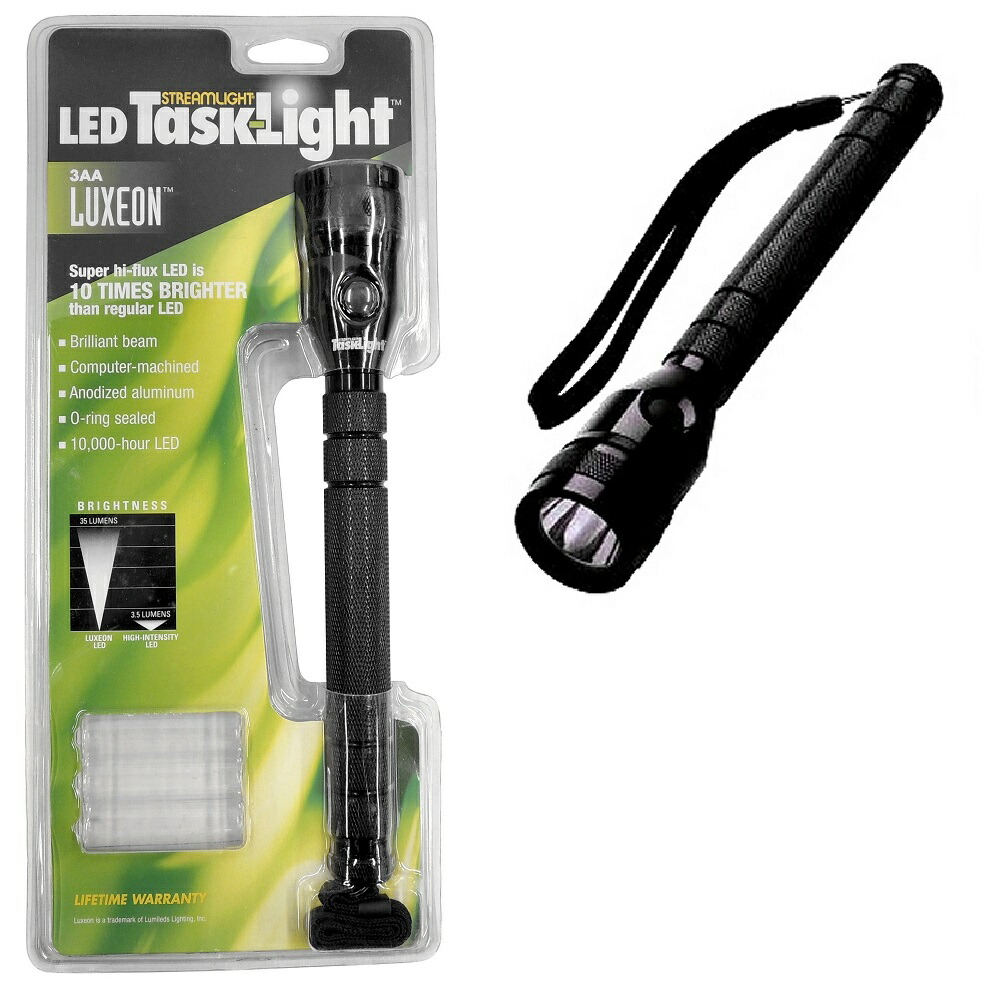 流れ点火装置 STREAMLIGHT 51006 TASKタクティカルライト LUX-3AA 黒いこと